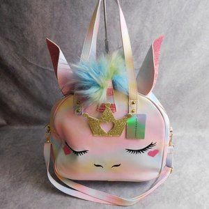 Under One Sky Weekender Zipper Unicorn Bag Rainbow Camo